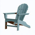 Sedia da giardino Adirondack 98 x 78 x 92 cm in legno blu petrolio stile rilassato