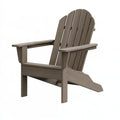 Sedia da giardino Adirondack 78 x 86 x 95 cm in plastica effetto legno grigio tortora con braccioli